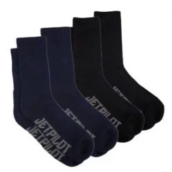 JET PILOT CREW MENS WORK SOCKS 4PK