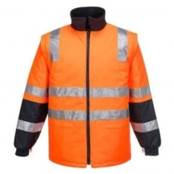 HUSKI VENTURE 4in1 DAY/NIGHT JACKET ORANGE/NAVY -Work Clothes Store k8106onr 6 1 600x