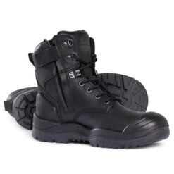 MONGREL BLACK H/LEG ZIP BOOT S/C