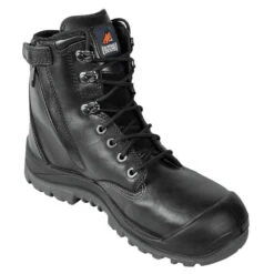 MONGREL BLACK H/LEG ZIP BOOT S/C -Work Clothes Store mongrel black hleg zip boot sc 515042 1000x1000