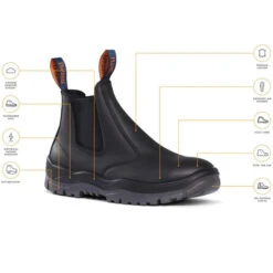 MONGREL ELASTIC SIDED BOOT OIL KIP -Work Clothes Store mongrel elastic sided boot oil kip 194293 600x