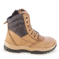 MONGREL HIGH LEG ZIP SIDED BOOT STONE