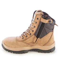 MONGREL HIGH LEG ZIP SIDED BOOT STONE -Work Clothes Store mongrel high leg zipsider boot stone 531401 1000x1000