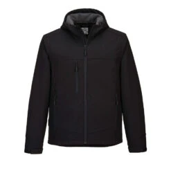 PORTWEST KX3 HOODED SOFT SHELL JACKET BLACK