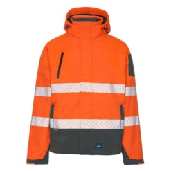 RAINBIRD JONES SOFTSHELL COAT ORANGE/CHARCOAL