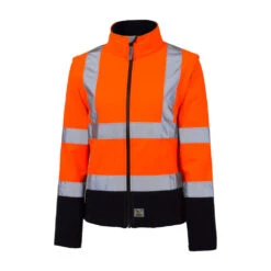 RAINBIRD WOMENS CARROLL SHELL JACKET ORANGE/NAVY