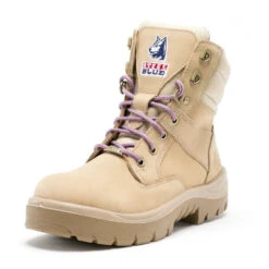 STEEL BLUE SOUTHERN CROSS ZIP LADIES BOOT SAND -Work Clothes Store steel blue southern cross zip ladies boot sand 250835 1000x1000