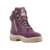 STEEL BLUE SOUTHERN CROSS ZIP LADIES BOOTS PURPLE