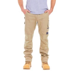 TRADIE FLEX CONTRAST CARGO PANTS KHAKI