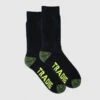 TRADIE MENS 3PK COTTON SOCKS BLACK