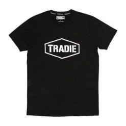 TRADIE TEE LOGO BLACK