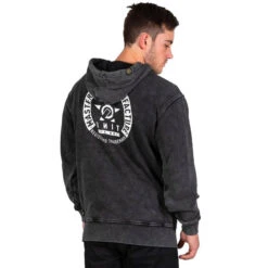 UNIT BRANCH MENS FLEECE HOODIE STONEWASH/BLACK -Work Clothes Store unit branch mens fleece hoodie stonewashblack 553162 600x