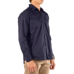 UNIT CRAFTMAN LS SHIRT NAVY -Work Clothes Store unit craftman ls shirt navy 128441 1000x1000