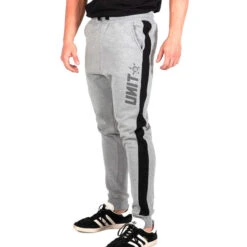 UNIT EXPRESS MENS FLEECE TRACK GREY MARLE