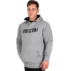 UNIT STRIDE FLEECE HOODIE GREY MARLE -Work Clothes Store unit stride fleece hoodie grey marle 280967 600x