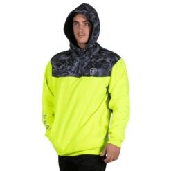 UNIT TRACTION HI VIS FLEECE HOODIE YELLOW -Work Clothes Store unit traction hi vis fleece hoodie yellow 301687 600x