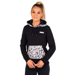 UNIT WILDOUT LADIES FLEECE HOODIE LEOPARD