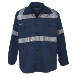 XAX MINDRIL HI-VIS LONGSLEEVE SHIRT - NAVY (Promo Deal, Please Read Description For Conditions)